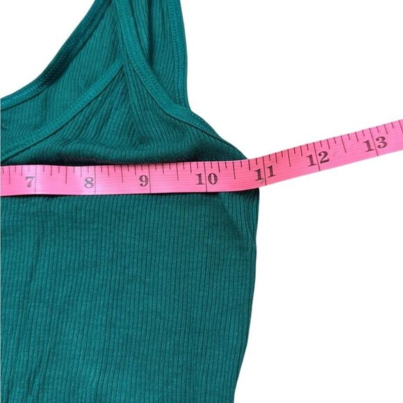ENZA COSTA Dress Women Small Green  Silk Blend Ribbed Tank Midi Sleeveless - Picture 8 of 8